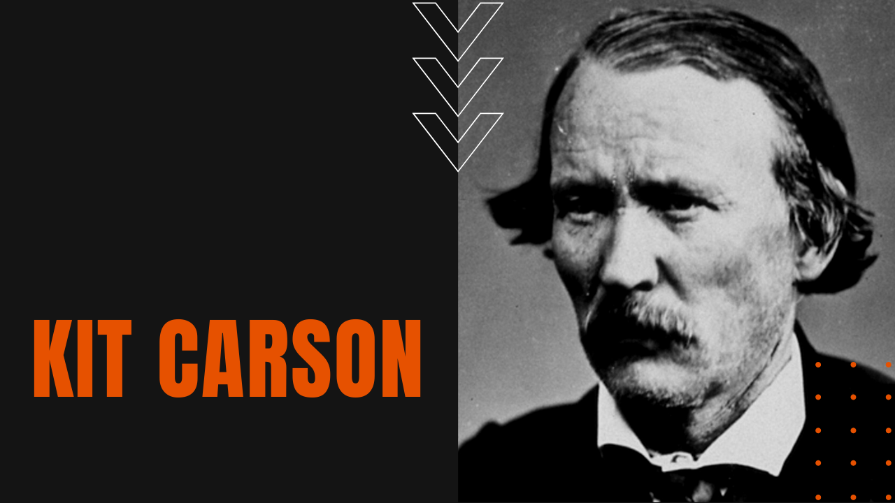 portrait of the american fur trapper Kit Carson
