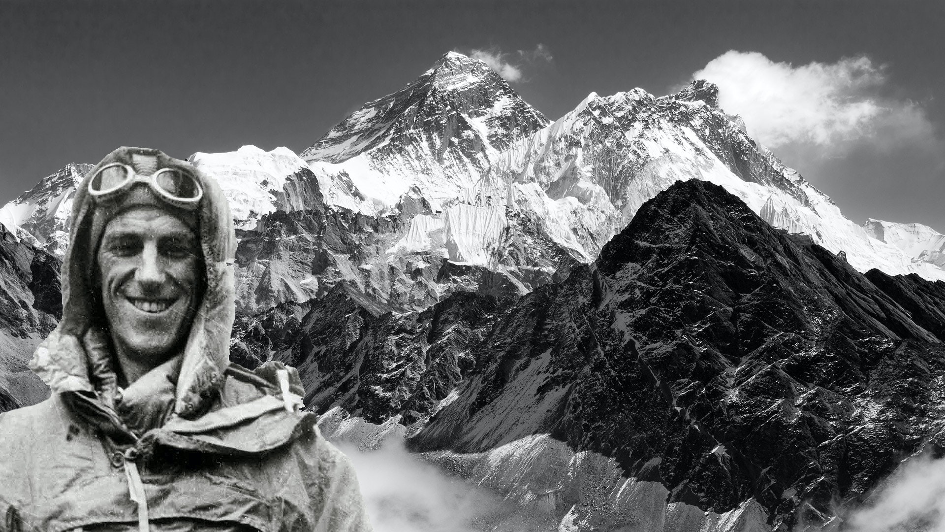 mountaineer edmund hillary on a climb