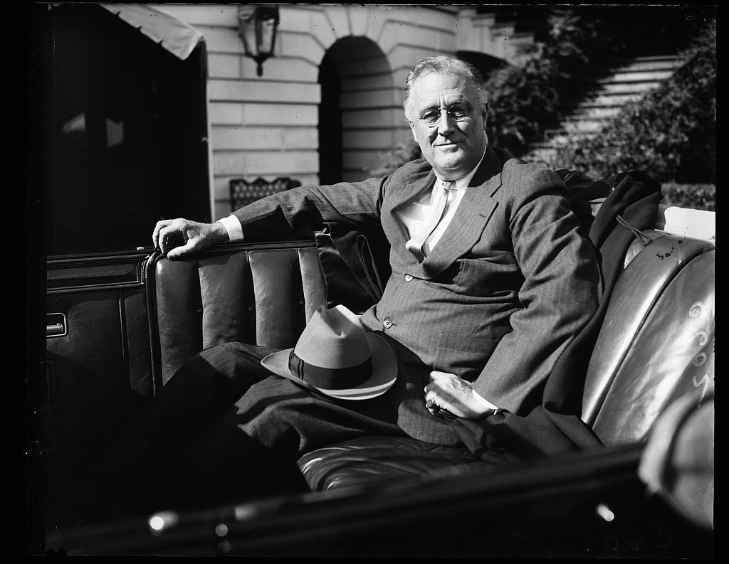 Franklin Delano Roosevelt in Car