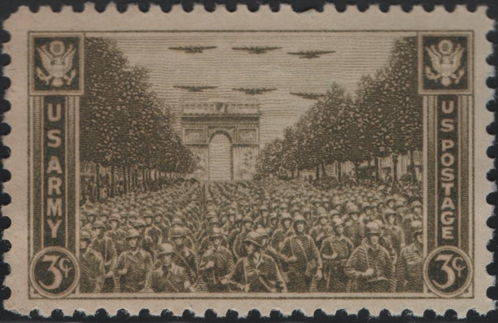liberation of paris stamp