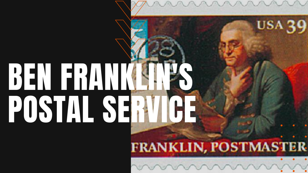 ben franklin postmaster of philadelphia stamp