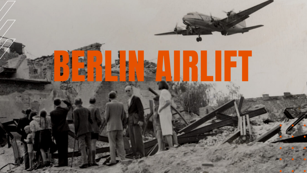 The Berlin Airlift US and British Allies Air Drop Tons of Supplies