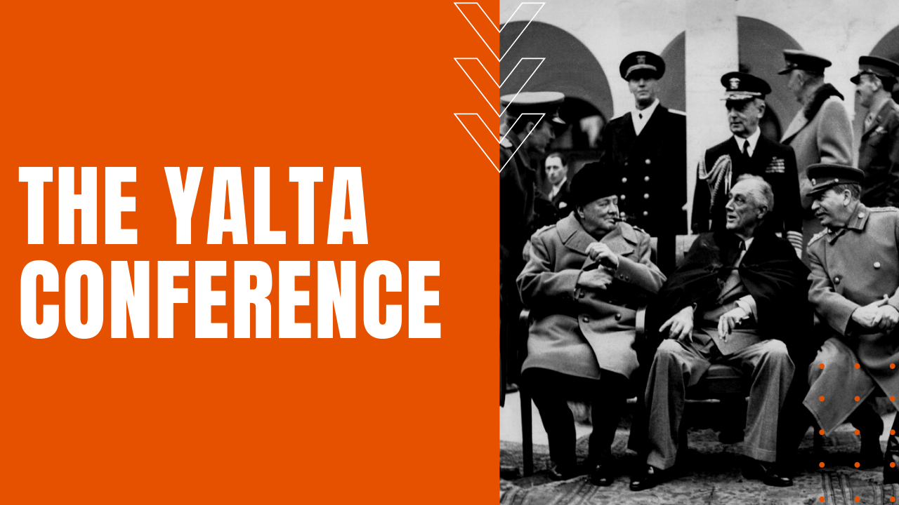 the big three at the yalta conference: winston churchill, FDR, and Joseph Stalin