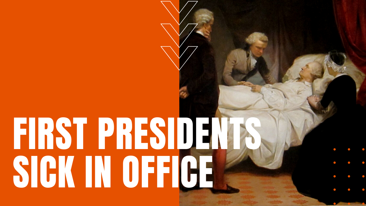 president george washington first president to get sick in office laying ill in bed