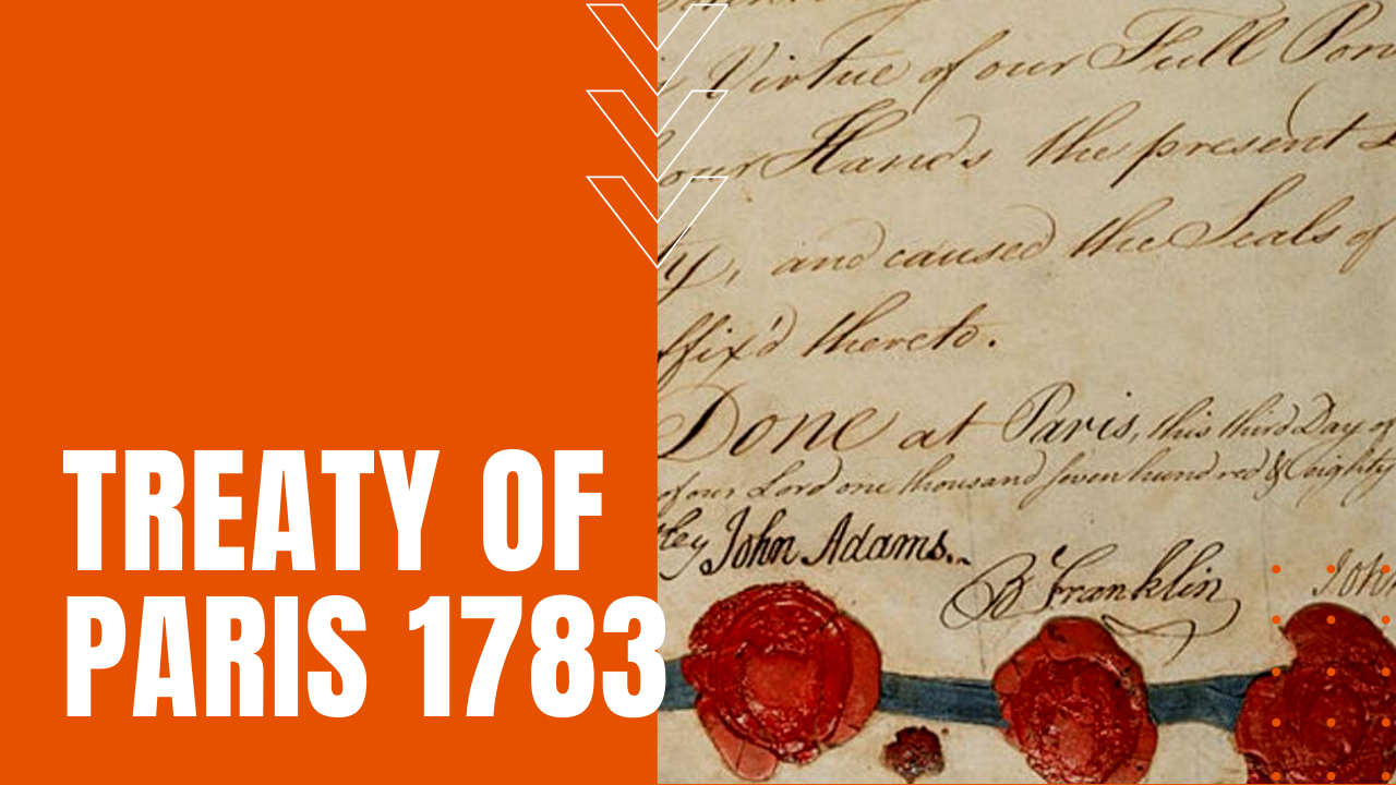 treaty of paris signed in 1783 by John Adams, Ben Franklin, and John Jay
