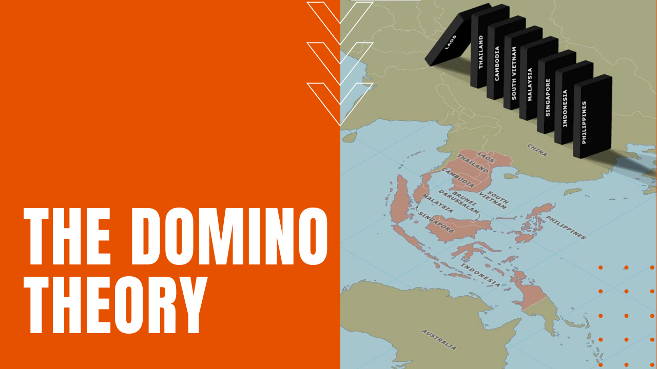 Domino theory of the cold war believed communism was contagious to neighboring countries.