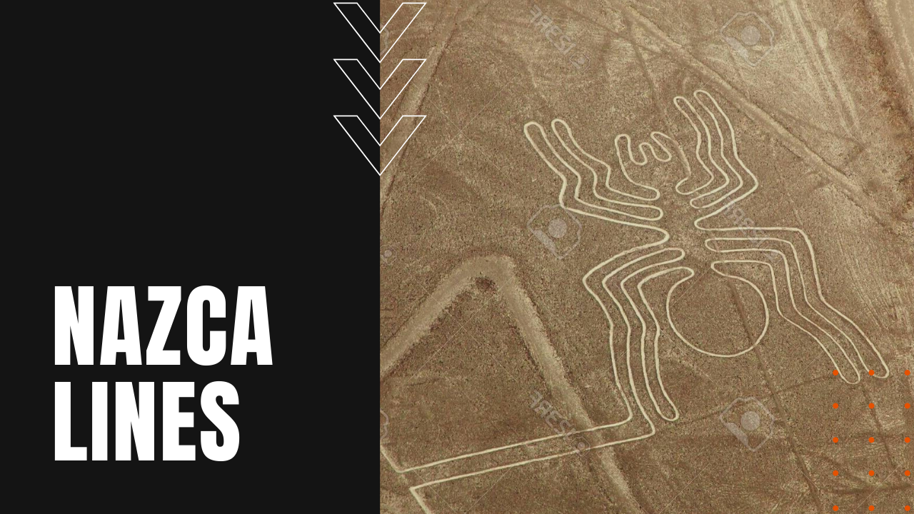 peruvian geoglyphs known as the Nazca lines, spider shown here