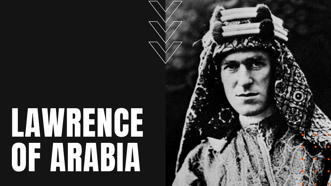 TE Lawrence headshot, Lawrence of Arabia biography