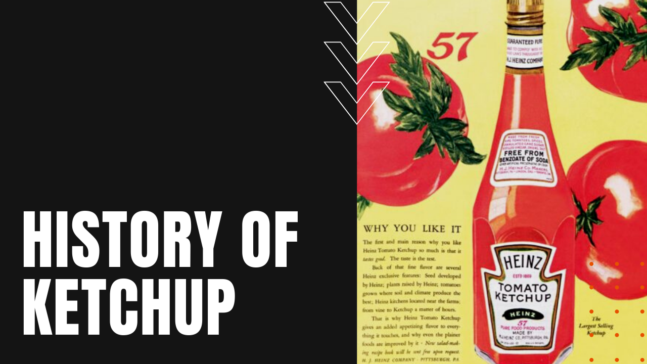 history of heinz ketchup with bottle and tomatoes