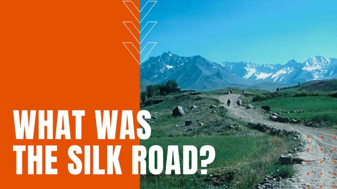the silk road or routes from China to Europe and Roman Empire