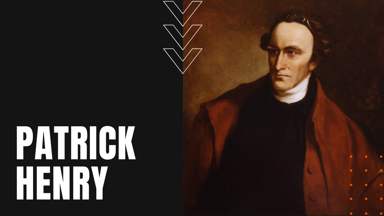 Painting portrait of Patrick Henry, revolutionary, founding father, and Governor of Virginia