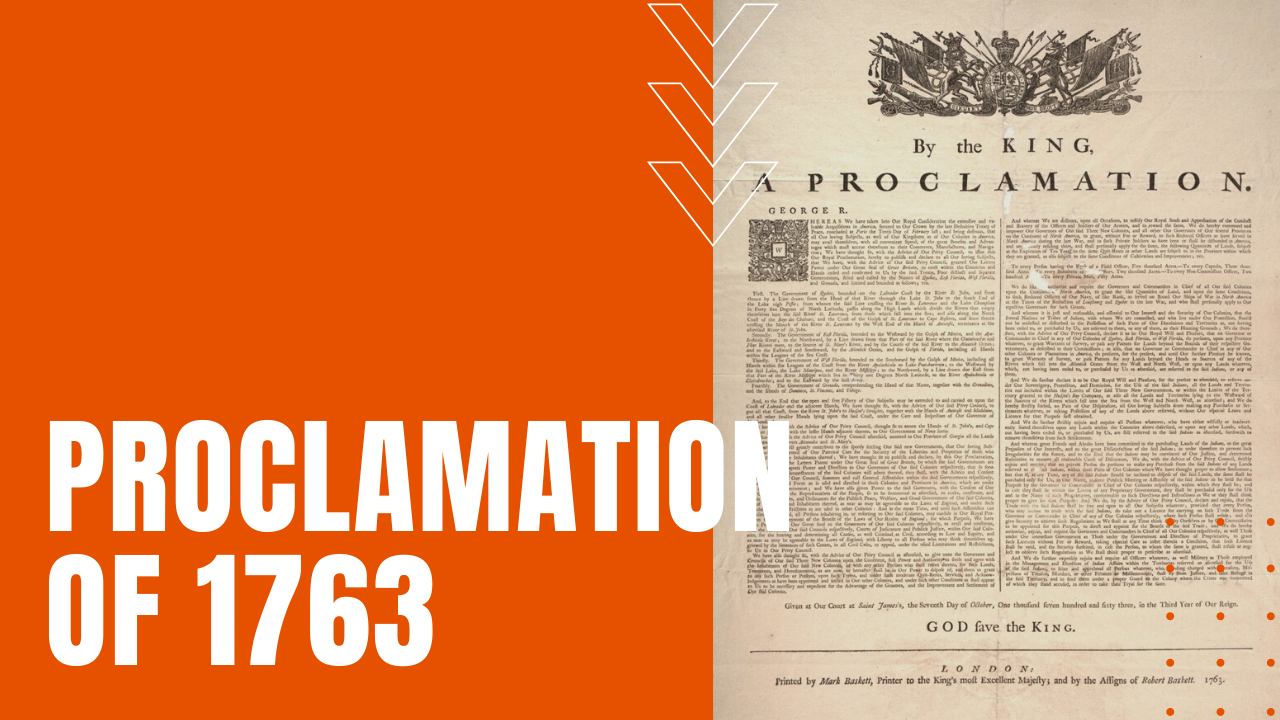 King George III's Proclamation of 1763