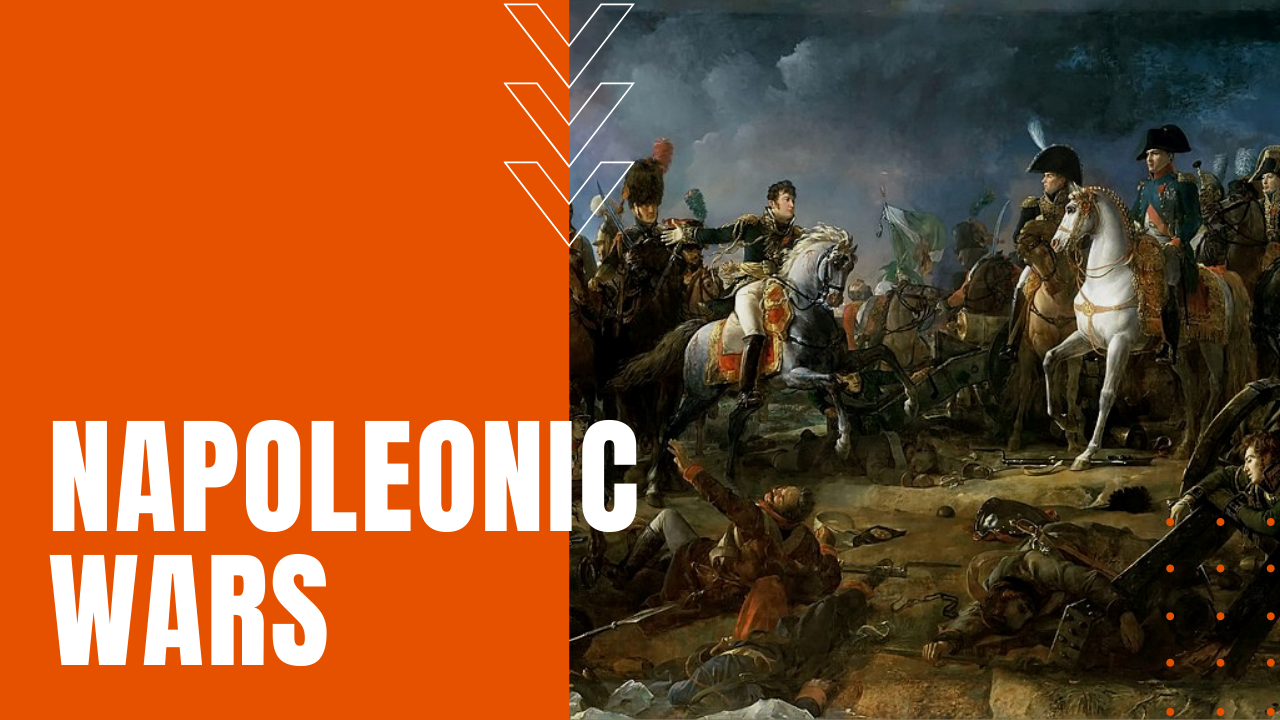Napoleon faces off with opponents in the Napoleonic Wars