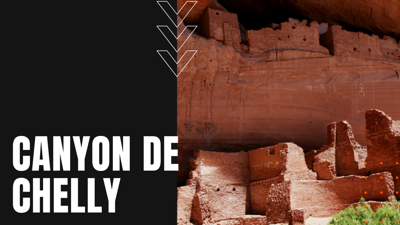Canyon side pueblos within Canyon de Chelly
