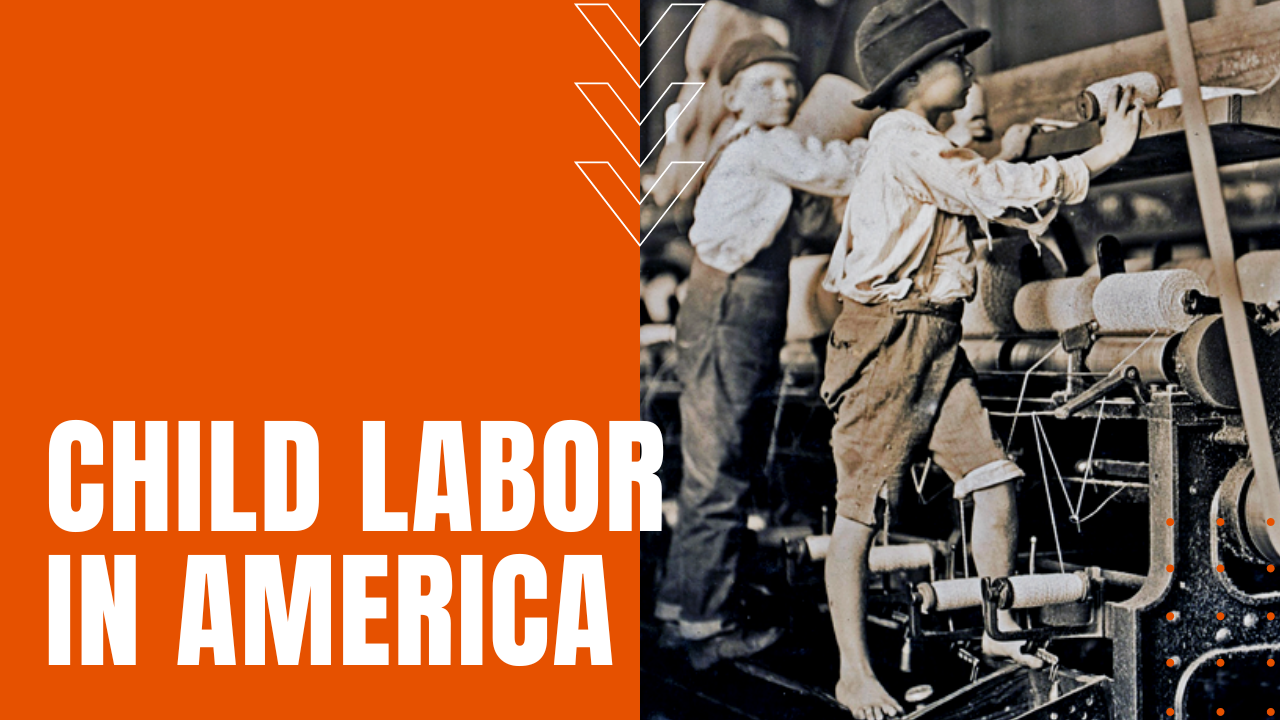 children working in American factory during industrial revolution