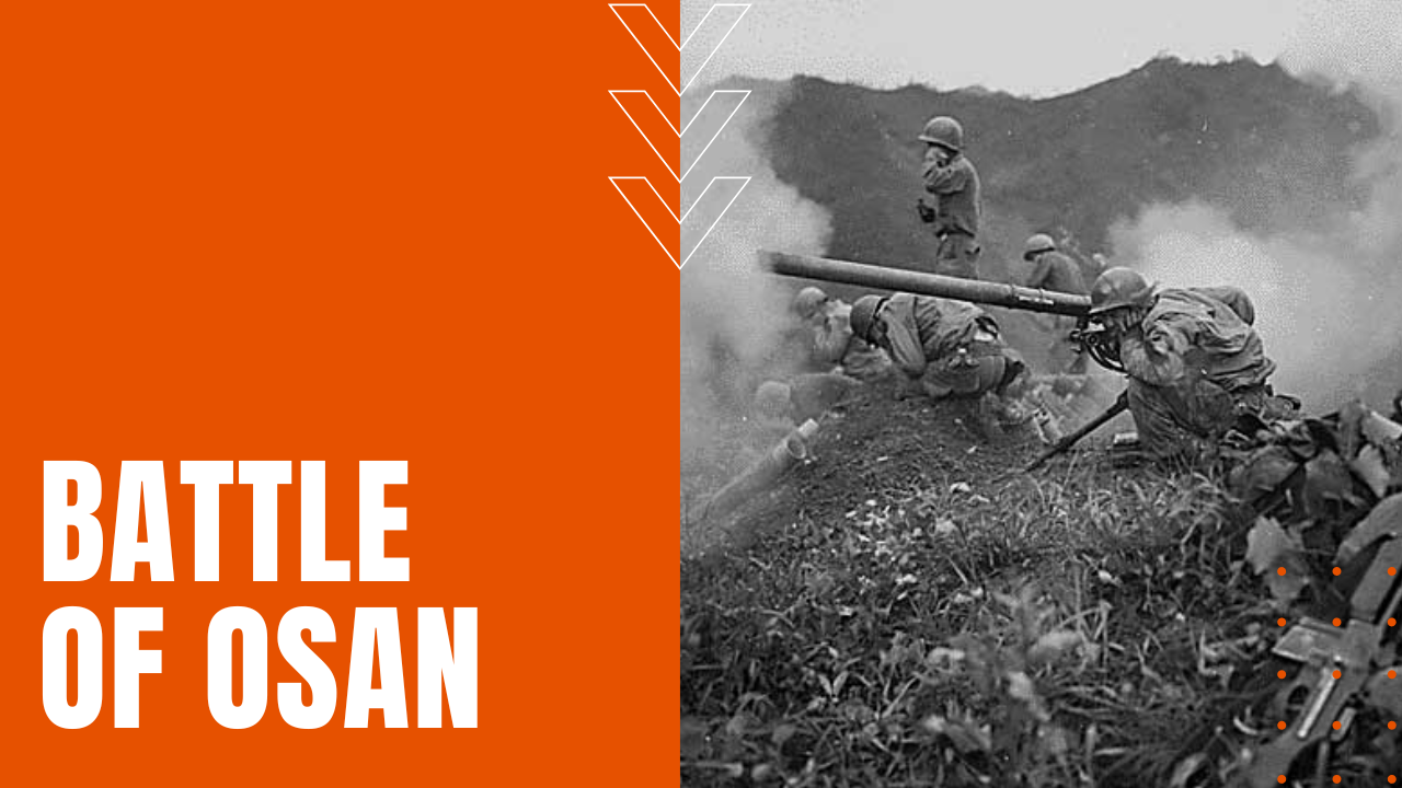 Soldiers on a hillside outside of Osan Korea