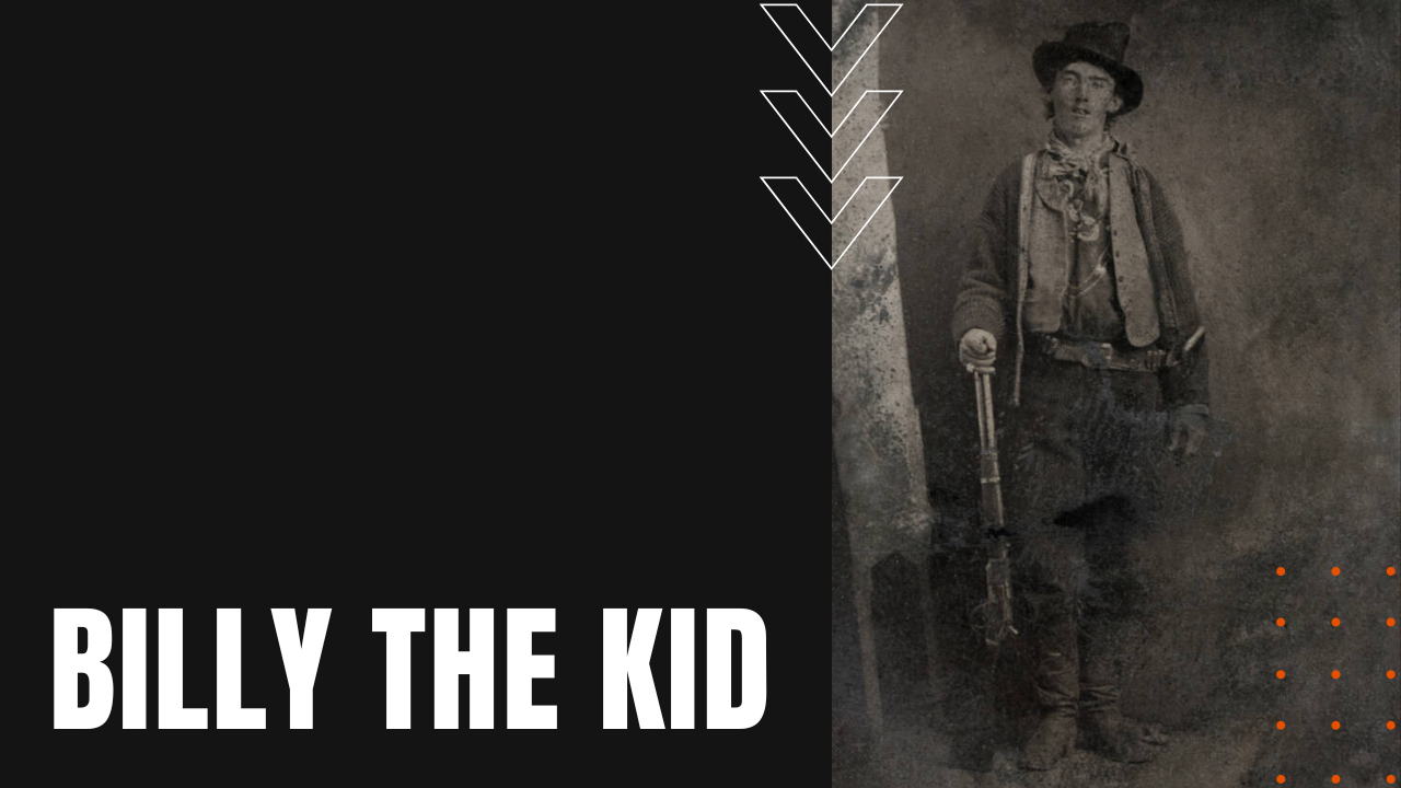 19th-Century photograph of Billy the Kid with a rifle