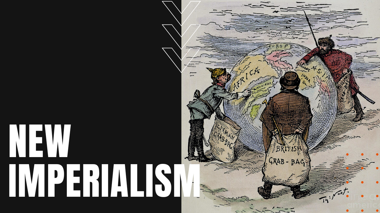 Cartoon depicting the New Imperialism ahead of World War One