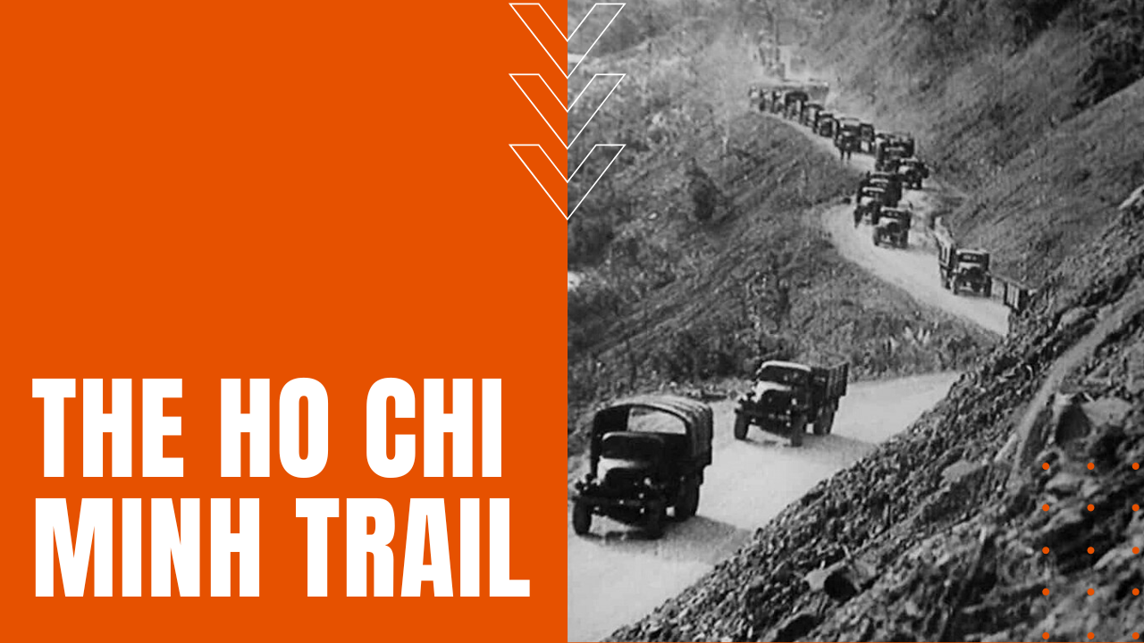 North Vietnamese trucks along the ho chi minh trail