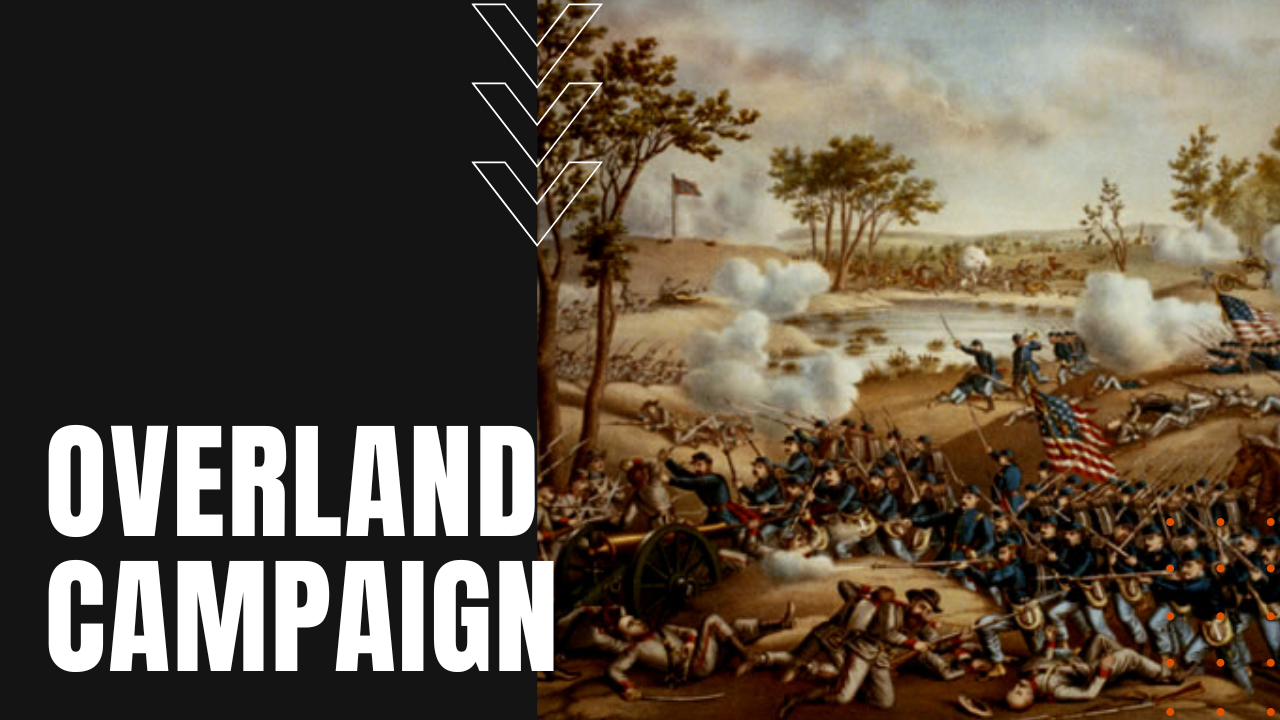 Confederates vs Union Army in Overland Campaign