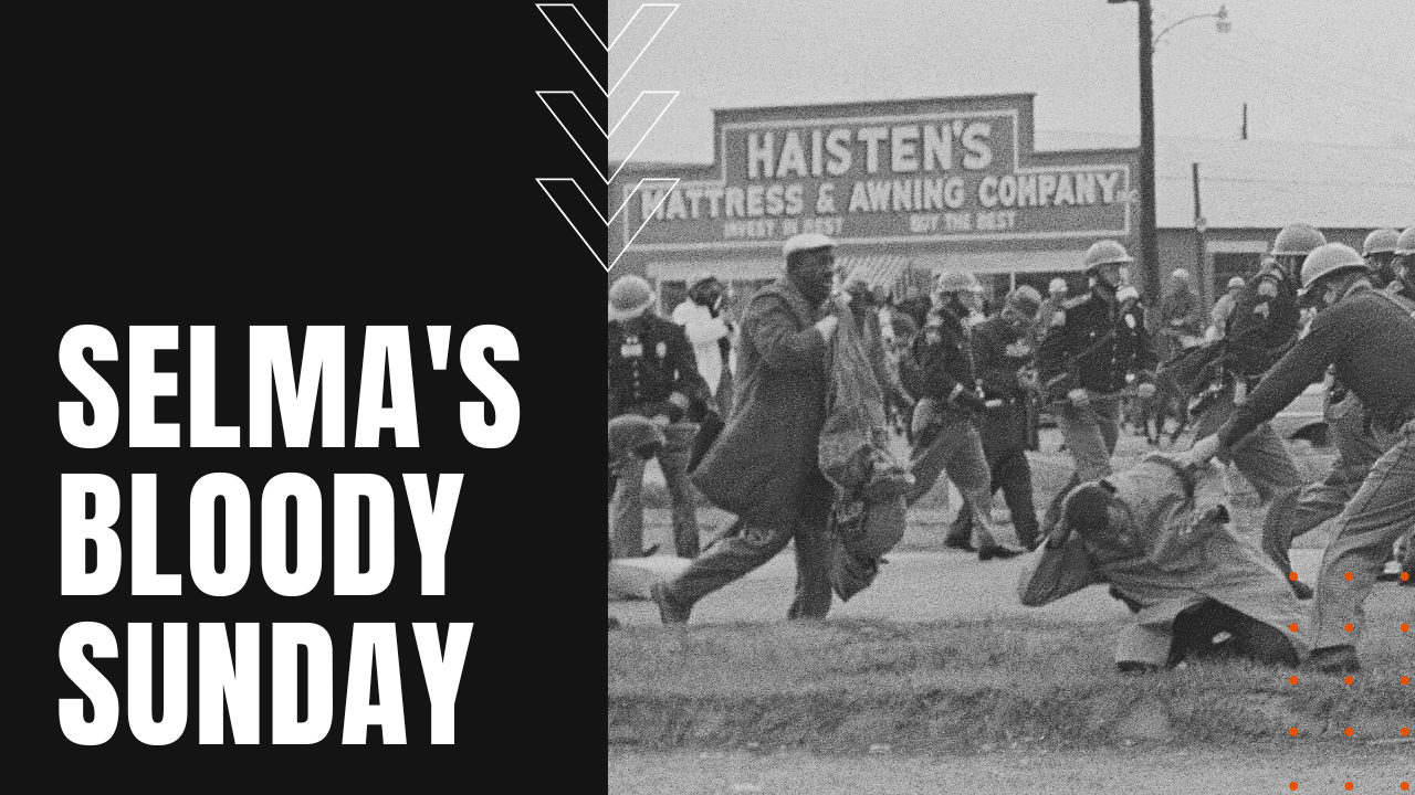 John Lewis and Civil Rights Activists brutally dispersed by police in the march from Selma to Montgomery