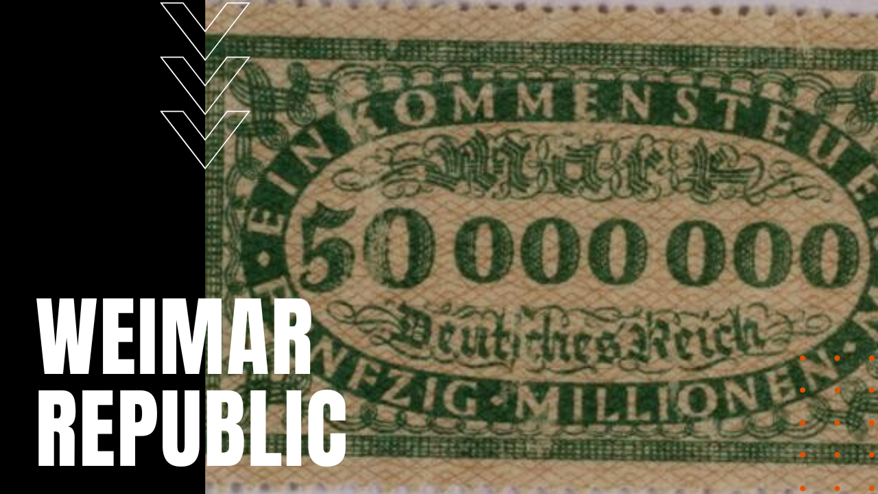 Weimar Republic hyper-inflated currency