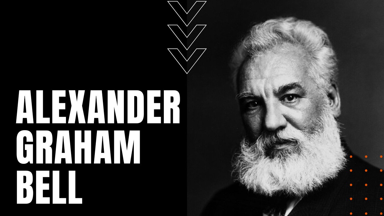 Headshot of bearded Alexander Graham Bell