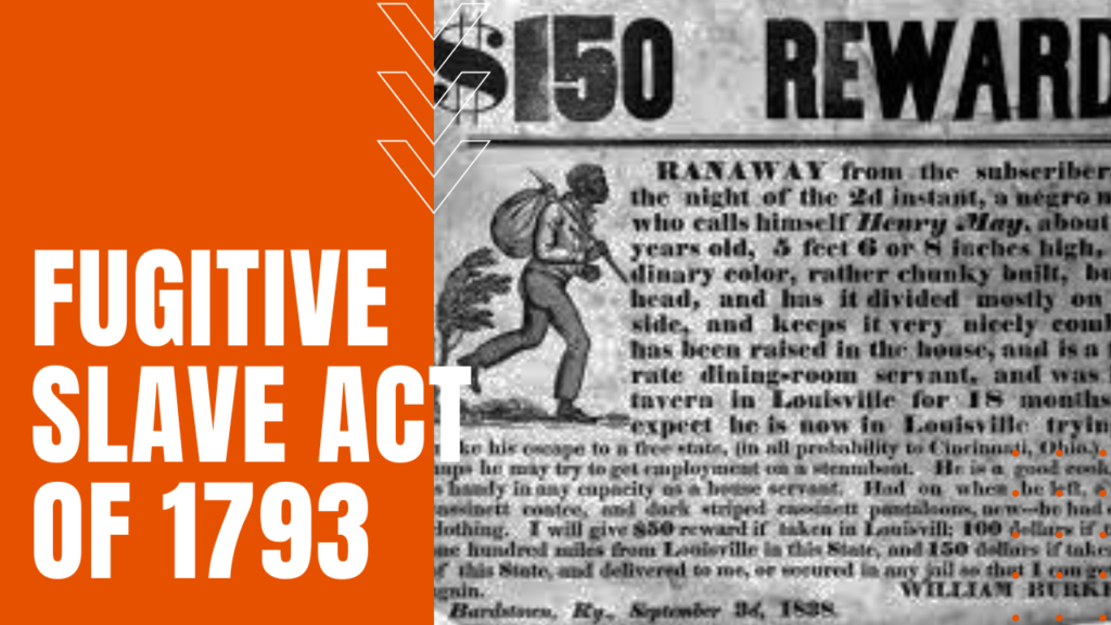 essay on the fugitive slave act