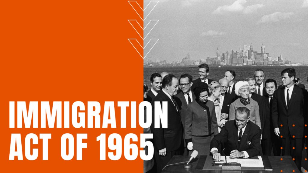the immigration act of 1965 led to increases in brainly
