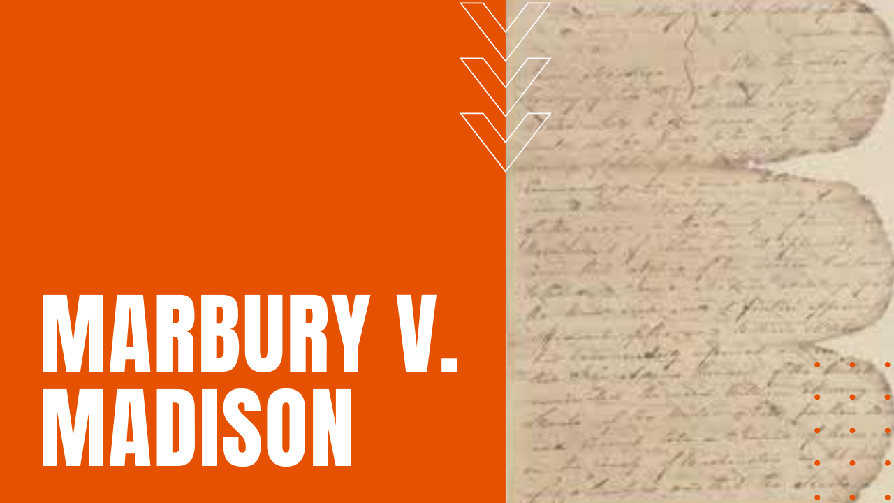 Marbury v. Madison handwritten document