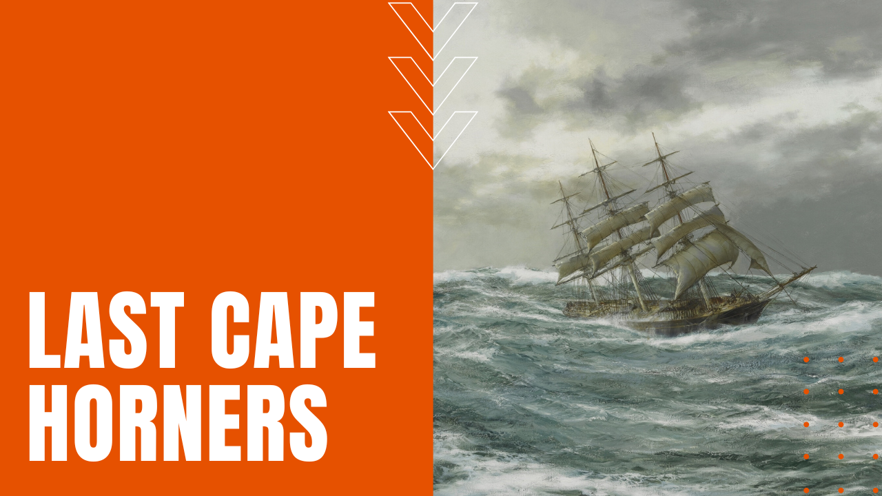 Cape horner sailing through rough waters
