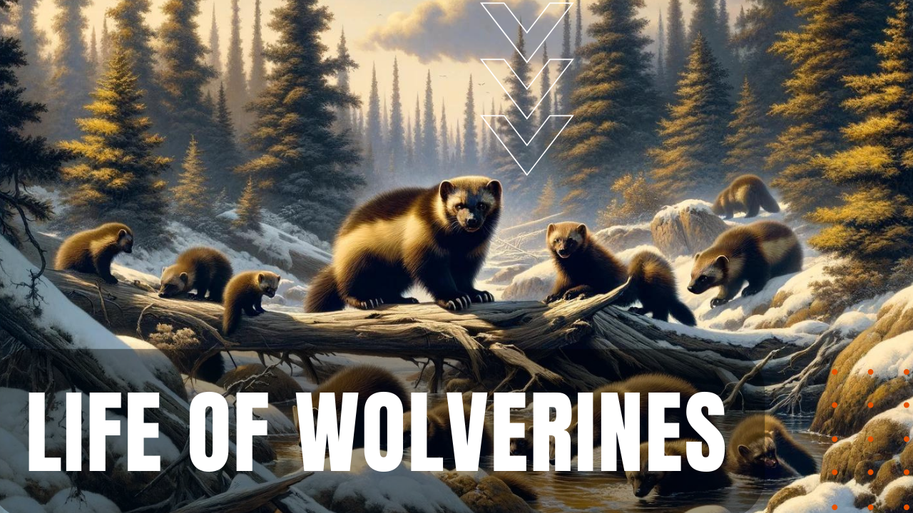 wolverines in the woods