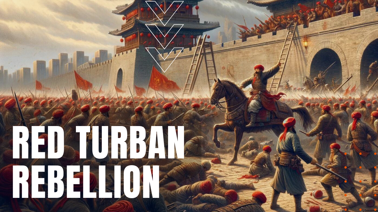 Red Turban Rebellion at the gates on Nanjing in China